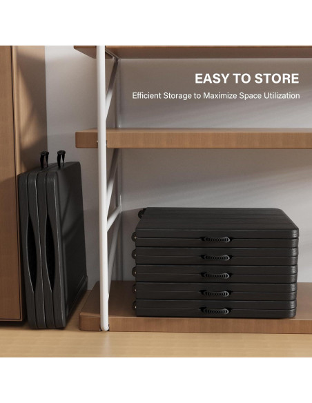 Mesa Plegable VINGLI 4 Pies Ajustable para Camping y Fiestas