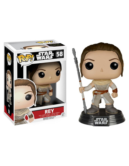 Figura Pop! Rey Star Wars Episodio 7 Funko 9.5 cm