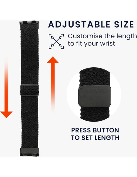 Correa de Reloj Inteligente KWmobile Nylon 2x para Huawei Band 10/9/8