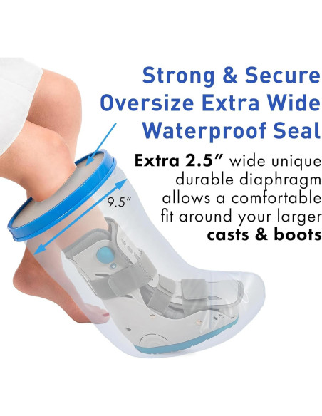 Cubierta de Yeso Impermeable TKWC Extra Ancho XL para Ducha