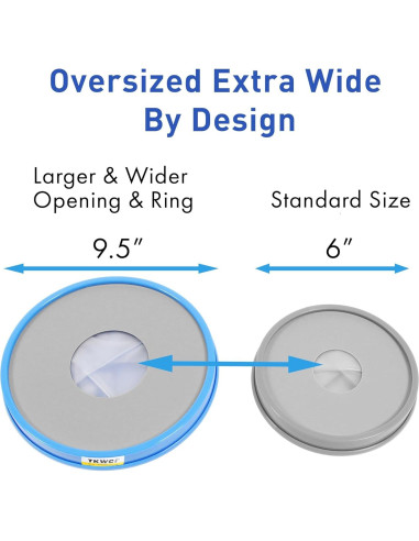 Cubierta de Yeso Impermeable TKWC Extra Ancho XL para Ducha