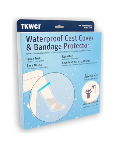 Cubierta de Yeso Impermeable TKWC Extra Ancho XL para Ducha