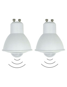 Paquete de 2 Bombillas LED LIDESEN 6W con Sensor PIR 3000K