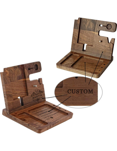 Estación de Acoplamiento de Madera Awofer para Hombres