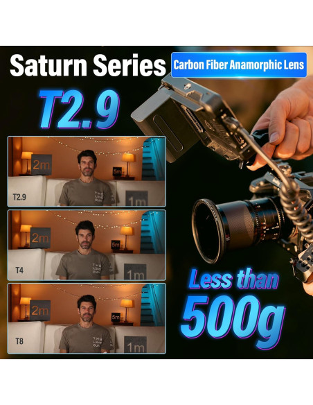 Lente Anamórfica SIRUI Saturn 50-75mm T2.9 1.6X Fibra Carbono