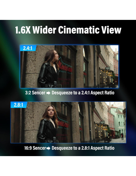 Lente Anamórfica SIRUI Saturn 50-75mm T2.9 1.6X Fibra Carbono