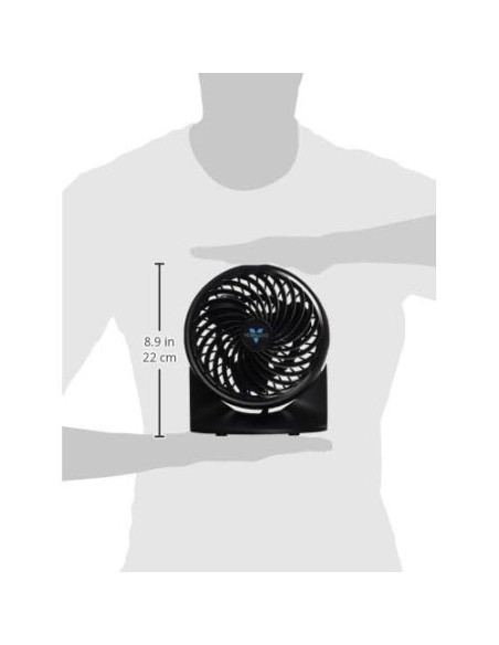 Ventilador Circulador de Aire Vornado 133 Negro - 2 Velocidades, Ajustable, Paquete de 4