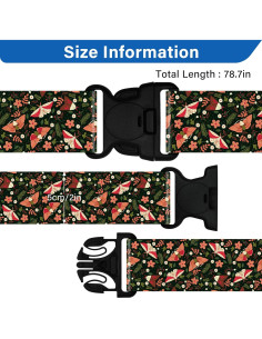 Correas de Equipaje Ajustables Leehoom 2 Paquetes Mariposa Negra 2