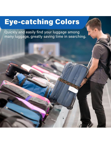 Correas de Equipaje Ajustables Leehoom 2 Paquetes Mariposa Negra