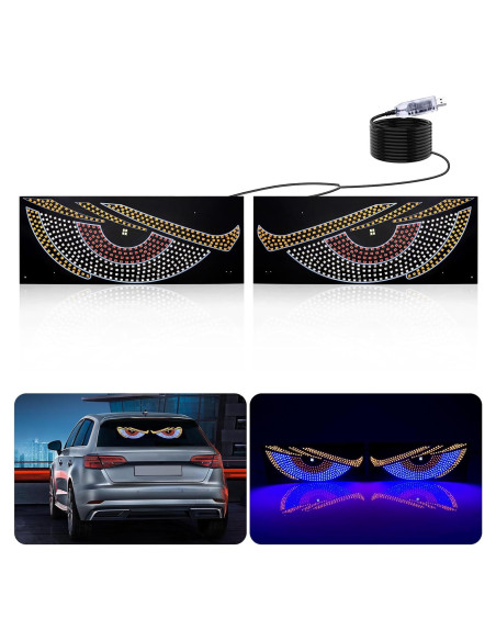 Luz LED Ojos del Diablo 1797 para Autos y Camiones 30x12cm