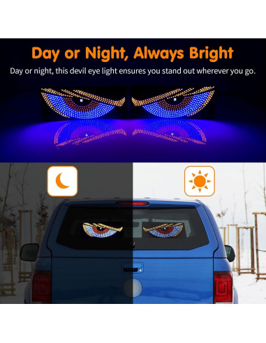 Luz LED Ojos del Diablo 1797 para Autos y Camiones 30x12cm