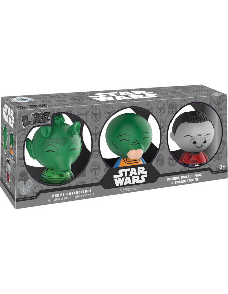 Set de Figuras Dorbz Star Wars Greedo, Walrus Man y Snaggletooth