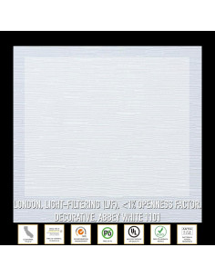 Persianas Enrollables Motorizadas HILADUO 50.8-266.7 cm Filtrado Luz 2