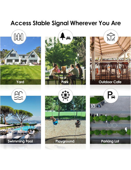 Extensor WiFi Exterior WAVLINK AC1200 Doble Banda IP67