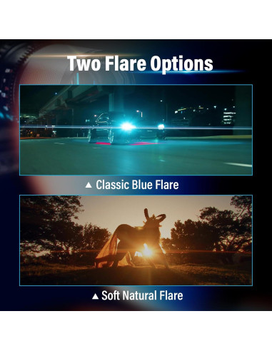 Lente Anamórfica SIRUI Saturn 50mm T2.9 RF 455g Destello Azul