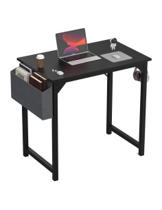 Escritorio DUMOS de Oficina Pequeño 81.28 cm Negro Moderno