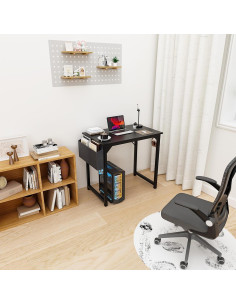 Escritorio DUMOS de Oficina Pequeño 81.28 cm Negro Moderno 2