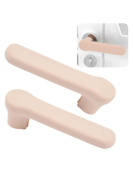 Cubiertas de Manija de Puerta de Silicona UFURMATE Albaricoque 2 Pzas
