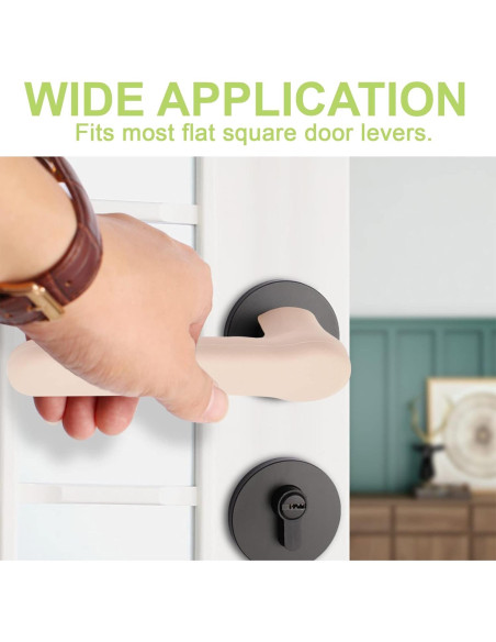 Cubiertas de Manija de Puerta de Silicona UFURMATE Albaricoque 2 Pzas