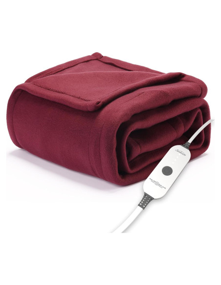 Manta Térmica Sunbeam Royal Ultra Cabernet 127x152 cm