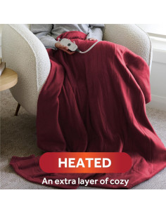 Manta Térmica Sunbeam Royal Ultra Cabernet 127x152 cm 2