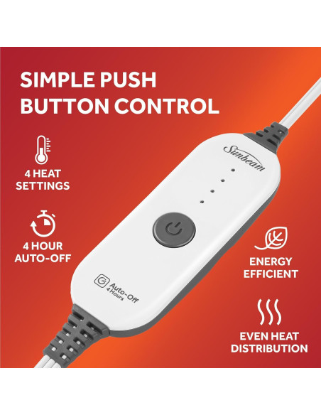 Manta Térmica Sunbeam Royal Ultra Cabernet 127x152 cm