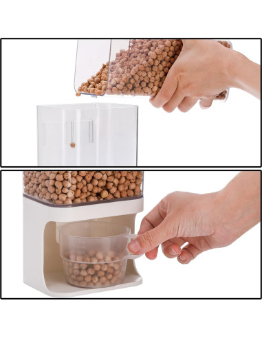 Dispensador de Arroz AVLA 1.5L Libre de BPA con Taza Medidora