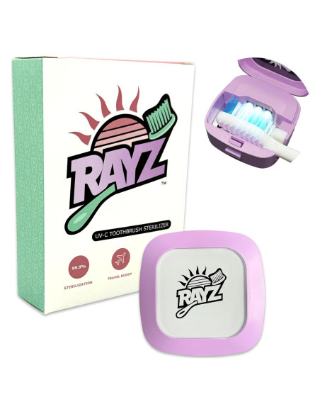 Desinfectante de Cepillos de Dientes UV-C Rayz Lavanda 99.9% en 3 Min