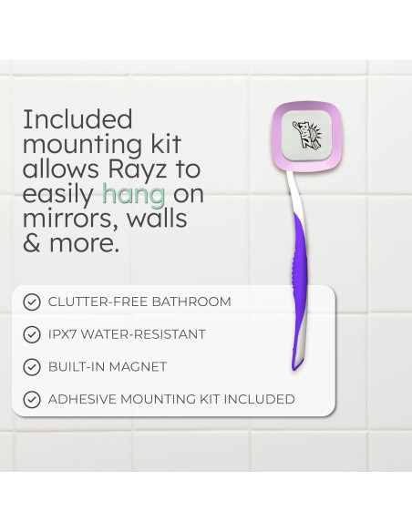 Desinfectante de Cepillos de Dientes UV-C Rayz Lavanda 99.9% en 3 Min