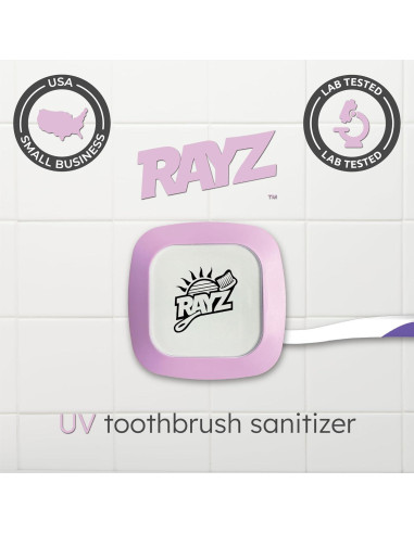 Desinfectante de Cepillos de Dientes UV-C Rayz Lavanda 99.9% en 3 Min