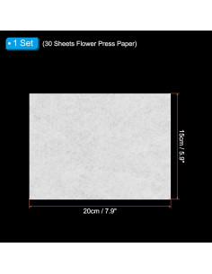 Prensa de Flores PATIKIL 20x15 cm - 30 Hojas Reutilizables 2