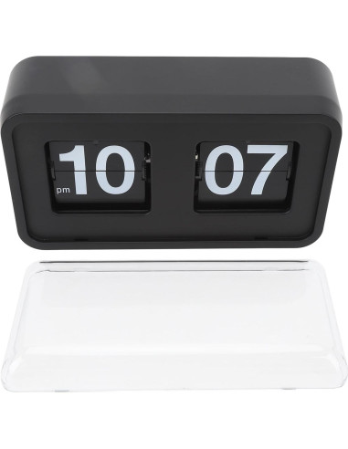 Reloj de Mesa Mecánico Retro Focket 20x15cm Negro