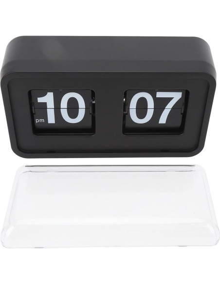 Reloj de Mesa Mecánico Retro Focket 20x15cm Negro