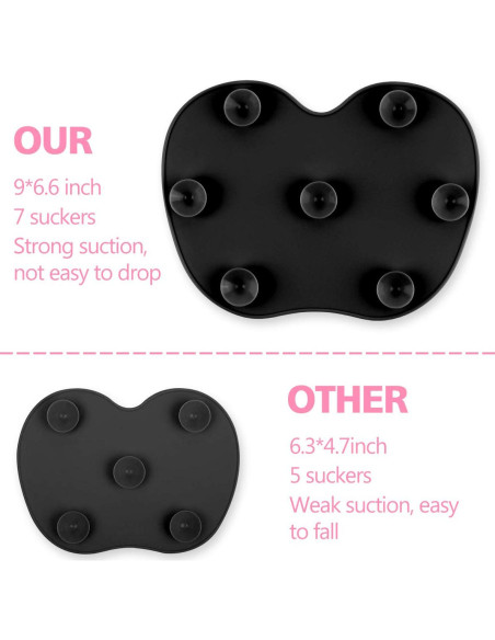 Alfombrilla Limpiadora de Brochas de Maquillaje Ranphykx 22.5x17cm