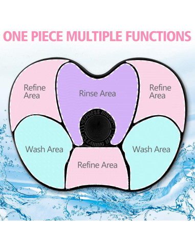 Alfombrilla Limpiadora de Brochas de Maquillaje Ranphykx 22.5x17cm