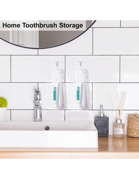 Estuche de Viaje para Cepillos de Dientes Yeeco 2 Piezas 20x4.7cm