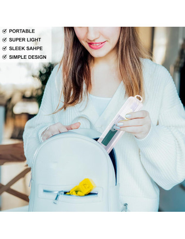 Estuche de Viaje para Cepillos de Dientes Yeeco 2 Piezas 20x4.7cm