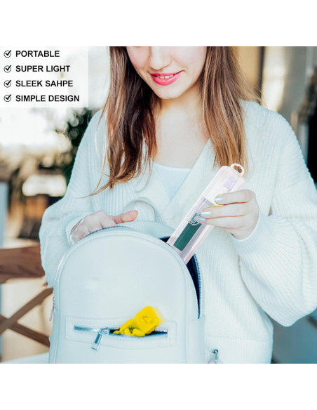 Estuche de Viaje para Cepillos de Dientes Yeeco 2 Piezas 20x4.7cm