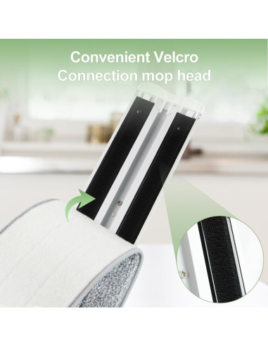 Mopa de Microfibra CQT 18" con Mango de Acero Inoxidable