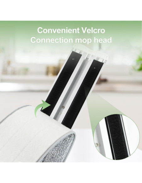 Mopa de Microfibra CQT 18" con Mango de Acero Inoxidable