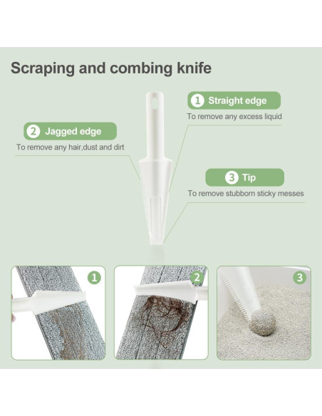 Mopa de Microfibra CQT 18" con Mango de Acero Inoxidable