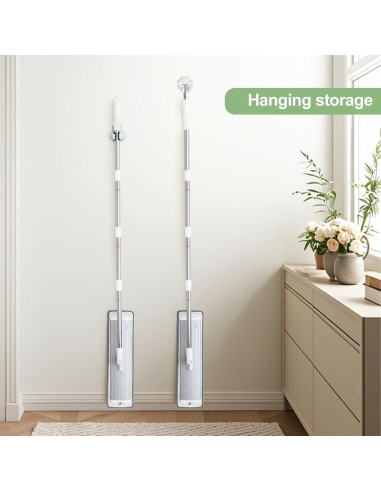 Mopa de Microfibra CQT 18" con Mango de Acero Inoxidable