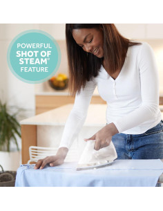 Plancha de Vapor Clásica Sunbeam 1200W Antiadherente 2.44m 2
