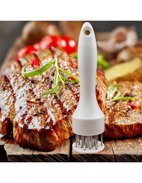 Ablandador de Carne 2 Piezas Acero Inoxidable Afilado