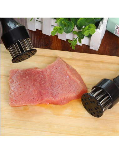 Ablandador de Carne 2 Piezas Acero Inoxidable Afilado