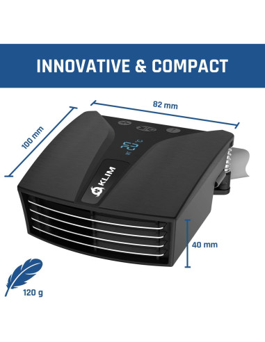 KLIM Tempest Enfriador de Laptop - Ventilador 4000 RPM - Negro