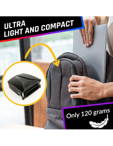 KLIM Tempest Enfriador de Laptop - Ventilador 4000 RPM - Negro