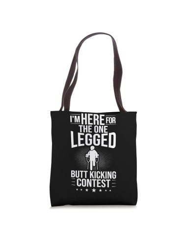 Bolsa Tote Conciencia Pérdida Extremidades Prótese Pierna 40.6 cm