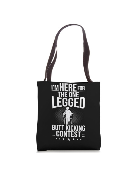 Bolsa Tote Conciencia Pérdida Extremidades Prótese Pierna 40.6 cm