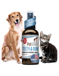 PetSilver Spray Dental para Perros y Gatos - 118 ml